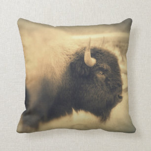Coussin Buffalo rustique