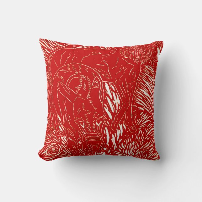 Coussin *Buford et Sugar* (Recto)