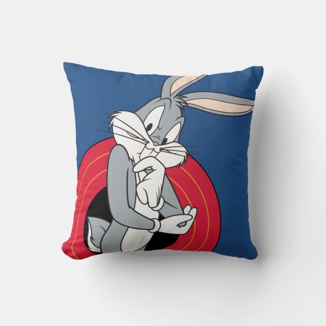 Coussin BUGS BUNNY™ à travers les anneaux LOONEY TUNES™ (Recto)