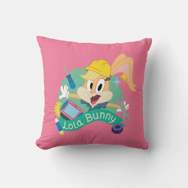 Coussin BUGS BUNNY BUILDERS™| Graphisme de personnage Lola (Recto)