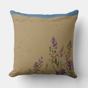 Coussin Buisson d'indigo du Mojave et dunes de Kelso