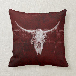 Coussin Bull Pays de l'Ouest Bourgogne Red Old Russe