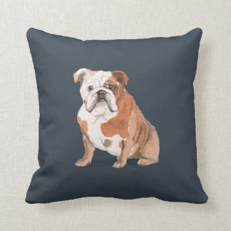 Coussin Bulldog & Dog Bones anglais