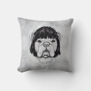 Coussin Bulldog en perruque (Style 6) Beaux-Arts