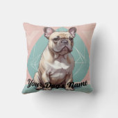 Coussin Bulldog français personnalisé (Verso)
