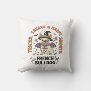 Coussin Bulldog français trickster Halloween