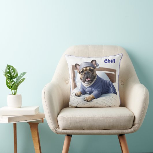 Coussin Bulldogge (Chaise)