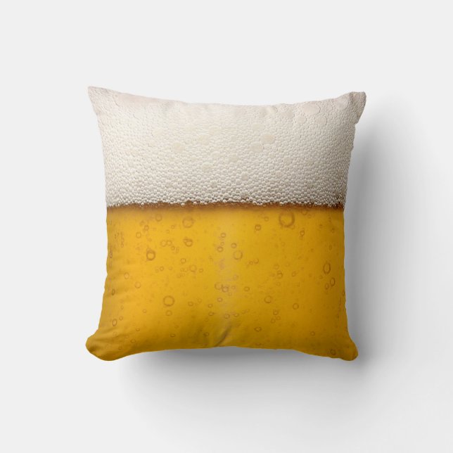 Coussin Bulles de bière - Gros plan (Recto)