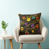 Coussin Bulles et vagues fluides 1 (Chaise)