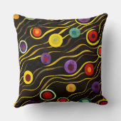 Coussin Bulles et vagues fluides 1 (Verso)