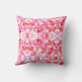 Coussin Bulles rose et blanc motif (Verso)