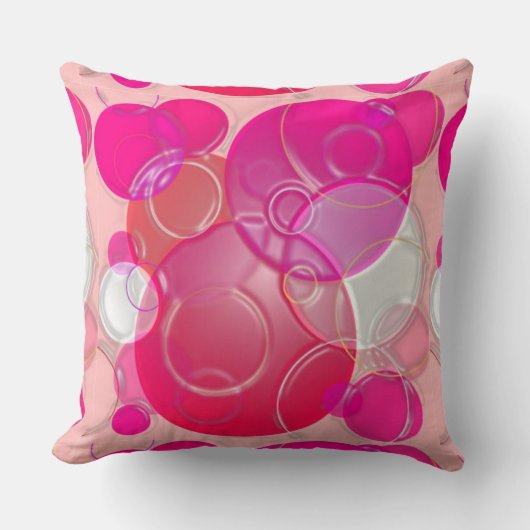 Coussin Bulles roses (Recto)