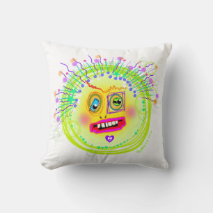 Coussin Bulles Smile Meemogie Emoji Art