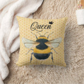 Coussin Bumble Bee Honeybee Queen Bee (Couverture)