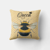 Coussin Bumble Bee Honeybee Queen Bee (Verso)