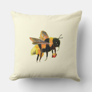 Coussin Bumble Bee transportant du pollen
