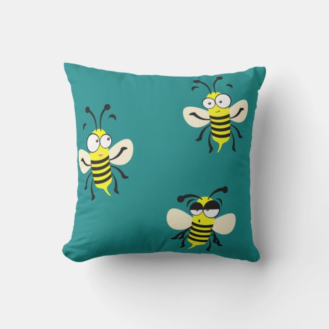 Coussin Bumble Bees (Recto)