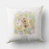 Coussin Bumblebee Nursery Pillow | Whimsical Garden (Verso)