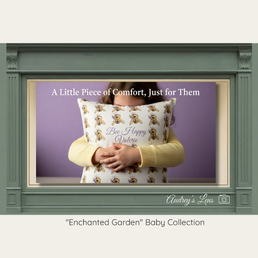 Coussin Bumblebee Nursery Pillow | Whimsical Garden