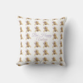 Coussin Bumblebee Nursery Pillow | Whimsical Garden (Recto)