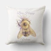 Coussin Bumblebee Nursery Pillow | Whimsical Garden (Recto)