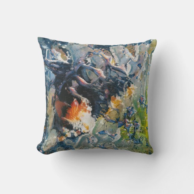 Coussin Bumblebee Splash (Recto)