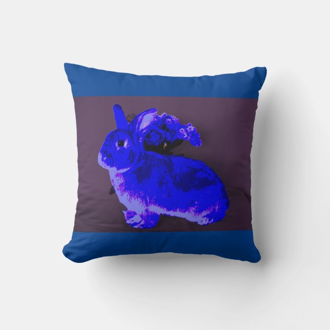 Coussin Bunny Bleu (Recto)