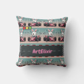 Coussin Bunny Car Racer (Recto)