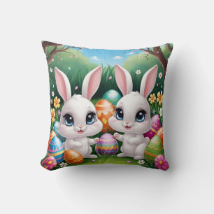 Coussin Bunny de Pâques de Kawaii - Conception de lapin à
