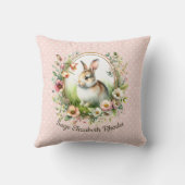 Coussin Bunny de printemps (Verso)