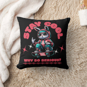 Coussin Bunny de skateboard cool