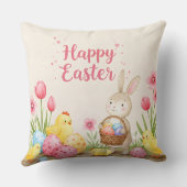 Coussin Bunny et Chicks, collection par Natasha Us (Verso)