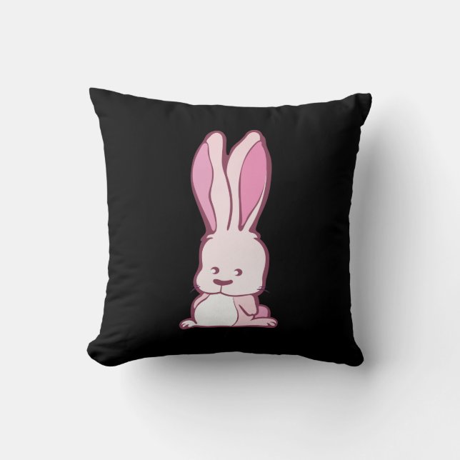 Coussin Bunny rose (Recto)