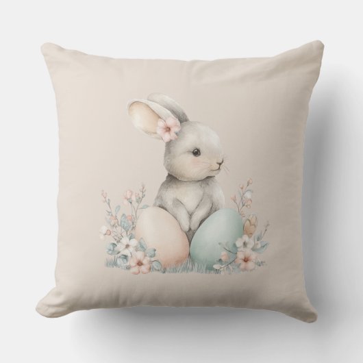 Coussin Bunny Throw Pillow (Recto)
