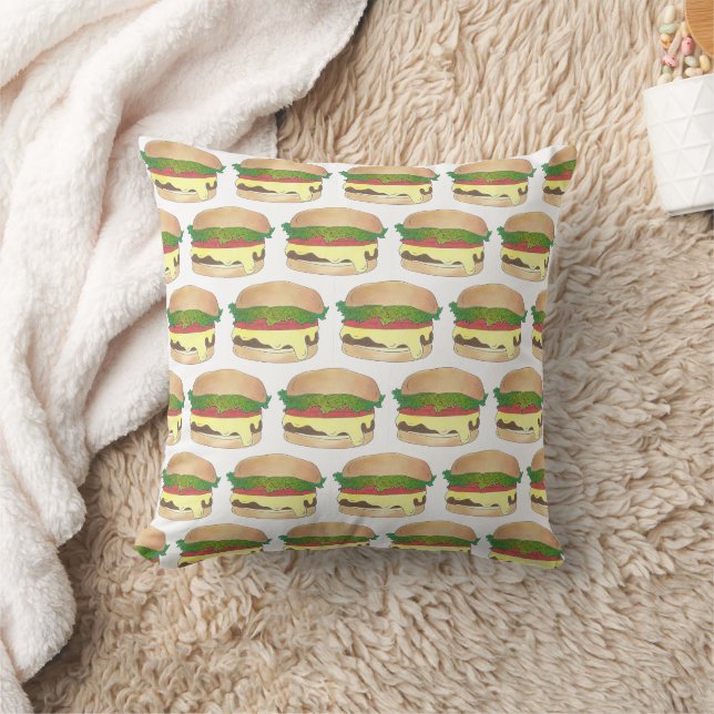 Coussin Burger à vapeur style Connecticut (Couverture)