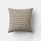 Coussin Burlap LOVE (Verso)