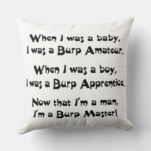 Coussin Burp Master (Verso)