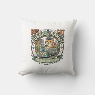Coussin Bus Transport en commun Chat Bus Transport en comm
