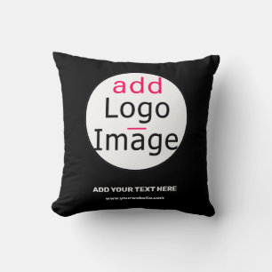 Coussin Business Chic Personnalisable noir blanc