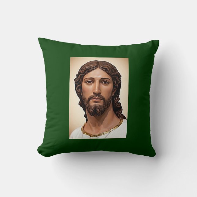 Coussin BUSTE DU CHRIST SAUVEUR par MICHELANGELO 2026___ (Recto)