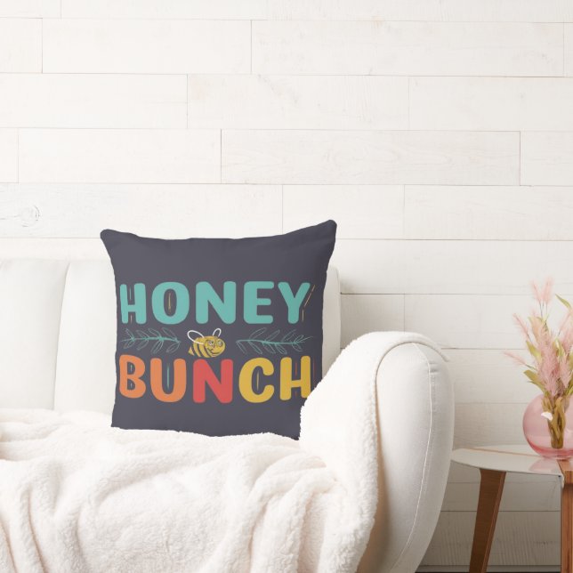 Coussin Buts de l'équipe douce - "Bouche de miel" Tee mult (Canapé)