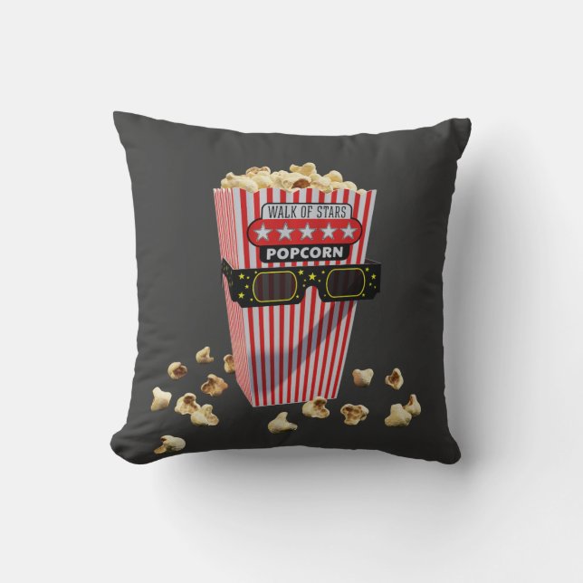 Coussin Buttered Popcorn and 3D Movie glasses (Recto)