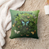 Coussin Butterfly Harmony Nature Sphere Throw Pillow (Couverture)