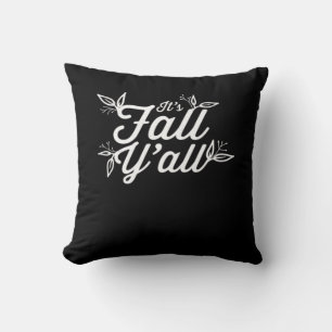 Coussin C’est l’automne où vous écrivez avec des Feuilles