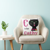 Coussin C est pour Cathy bébé fille (Chaise)