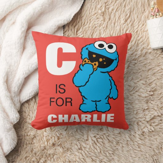 Coussin C est pour Cookie Monster | Ajouter Votre Nom (Couverture)