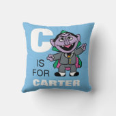 Coussin C est pour Count von Count | Ajouter Votre Nom (Verso)