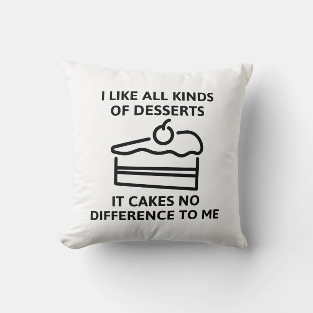 Coussin Ça ne fait aucune différence pour moi (Recto)