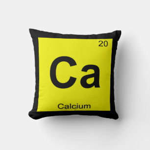 Coussin Ca - Symbole de tableau périodique de la chimie du