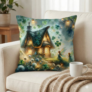 Coussin Cabane de fée du trèfle lumineuse